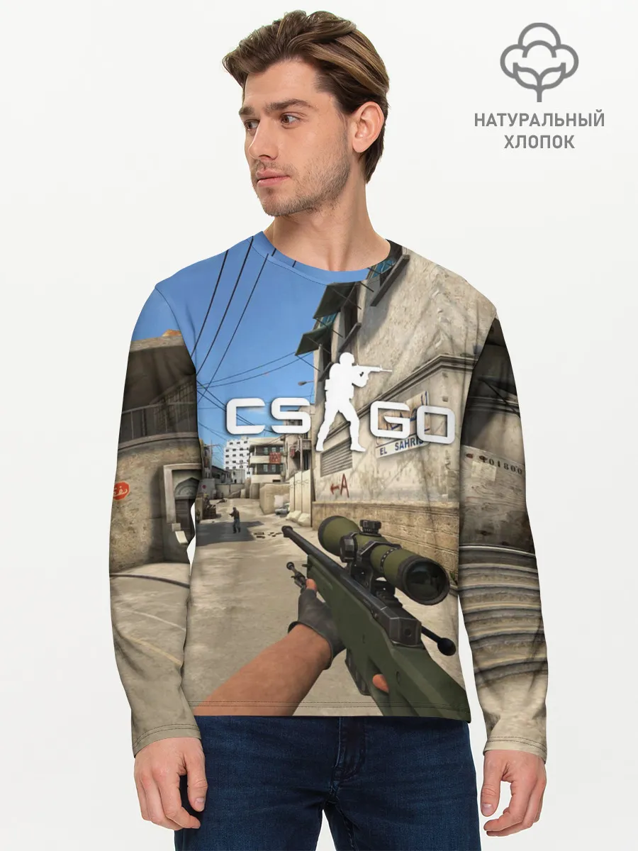 Мужской лонгслив базовый / CS:GO
