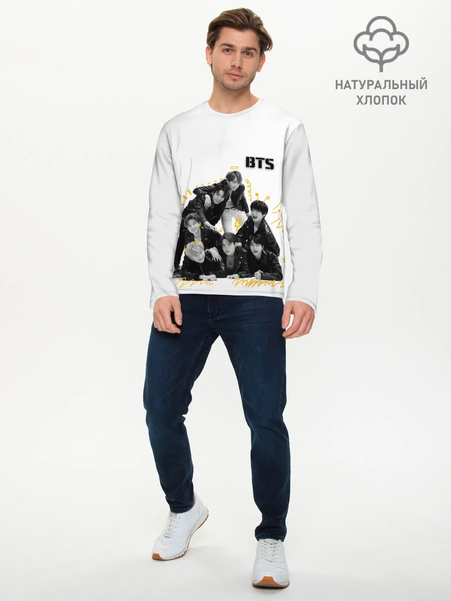 Мужской лонгслив базовый / BTS