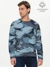 Мужской лонгслив базовый / Камуфляж Полиции