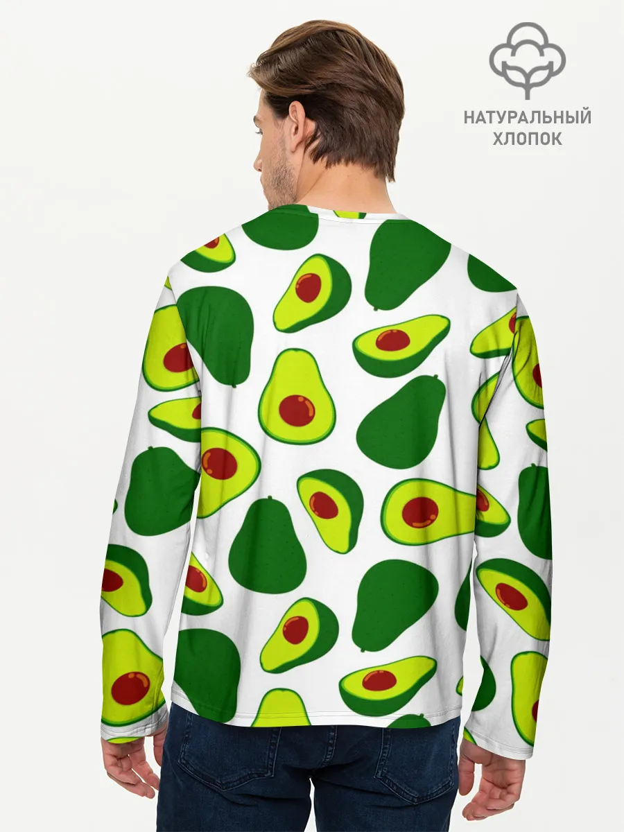Мужской лонгслив базовый / Avokado