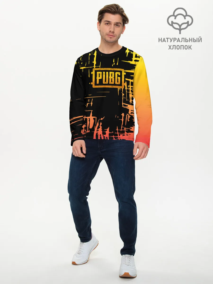 Мужской лонгслив базовый / PUBG