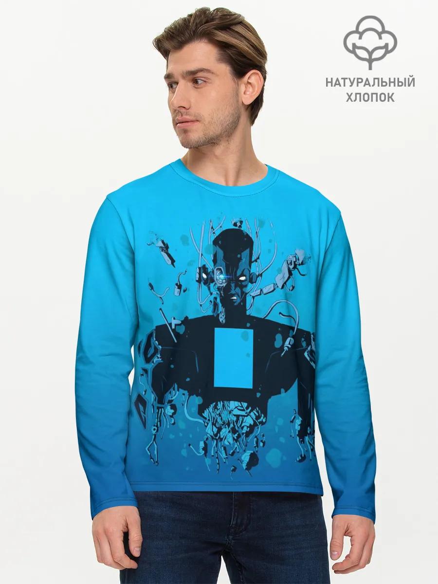 Мужской лонгслив базовый / Zima blue