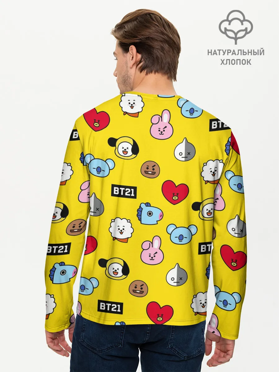 Мужской лонгслив базовый / BTS