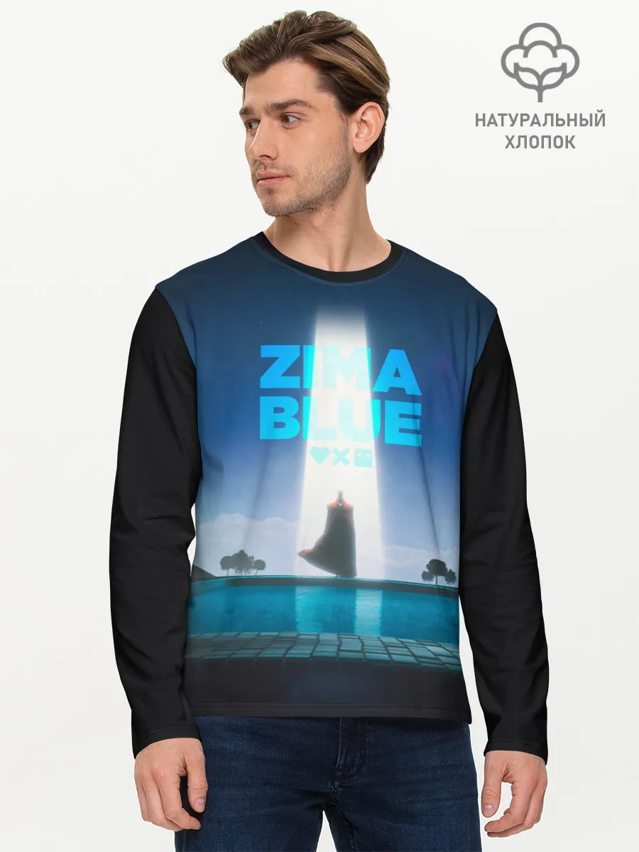 Мужской лонгслив базовый / Zima Blue