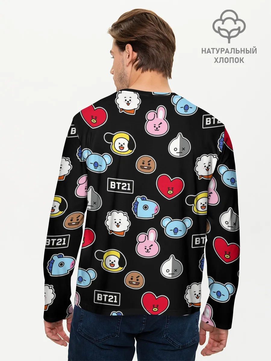 Мужской лонгслив базовый / BT21 | BTS | БТС | BANGTAN BOYS