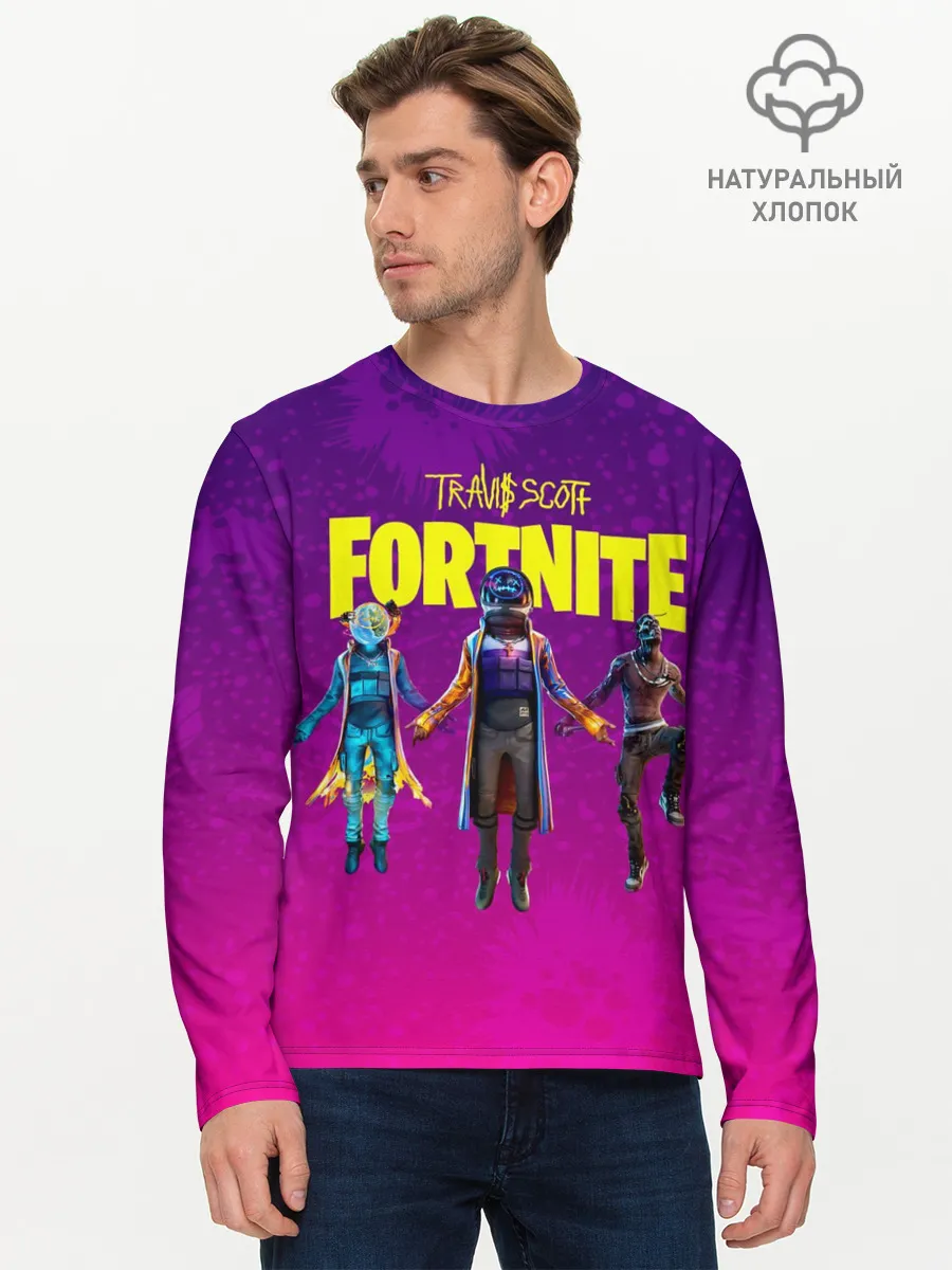 Мужской лонгслив базовый / TRAVIS SCOTT+FORTNITE