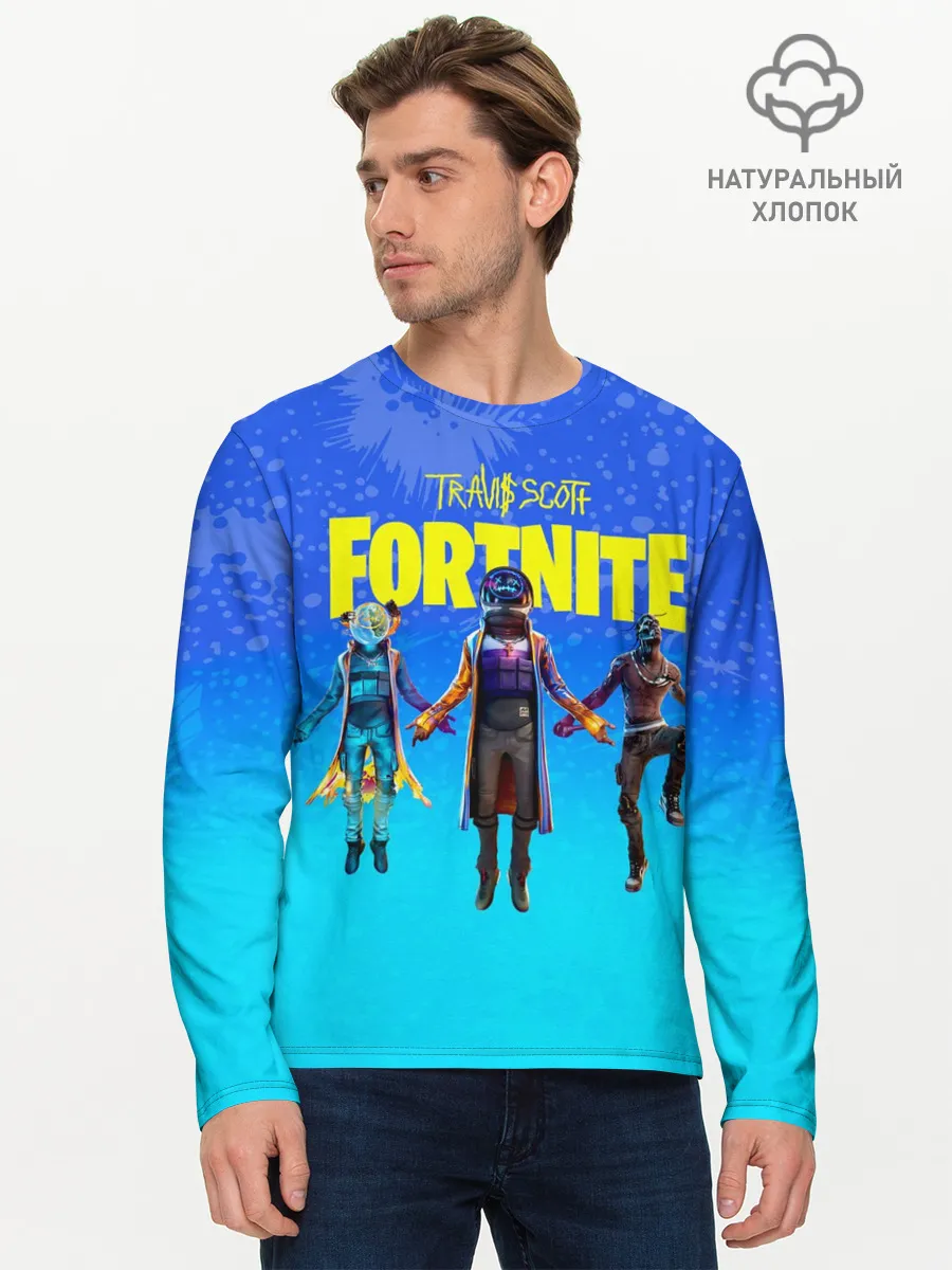 Мужской лонгслив базовый / TRAVIS SCOTT+FORTNITE