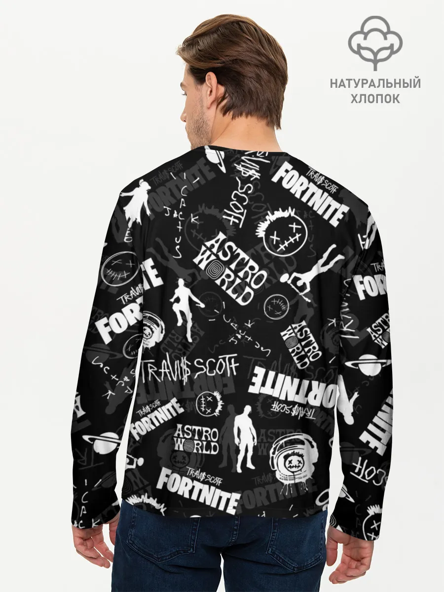 Мужской лонгслив базовый / TRAVIS SCOTT+FORTNITE