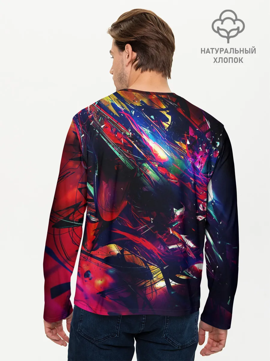 Мужской лонгслив базовый / DIGITAL STRIPES