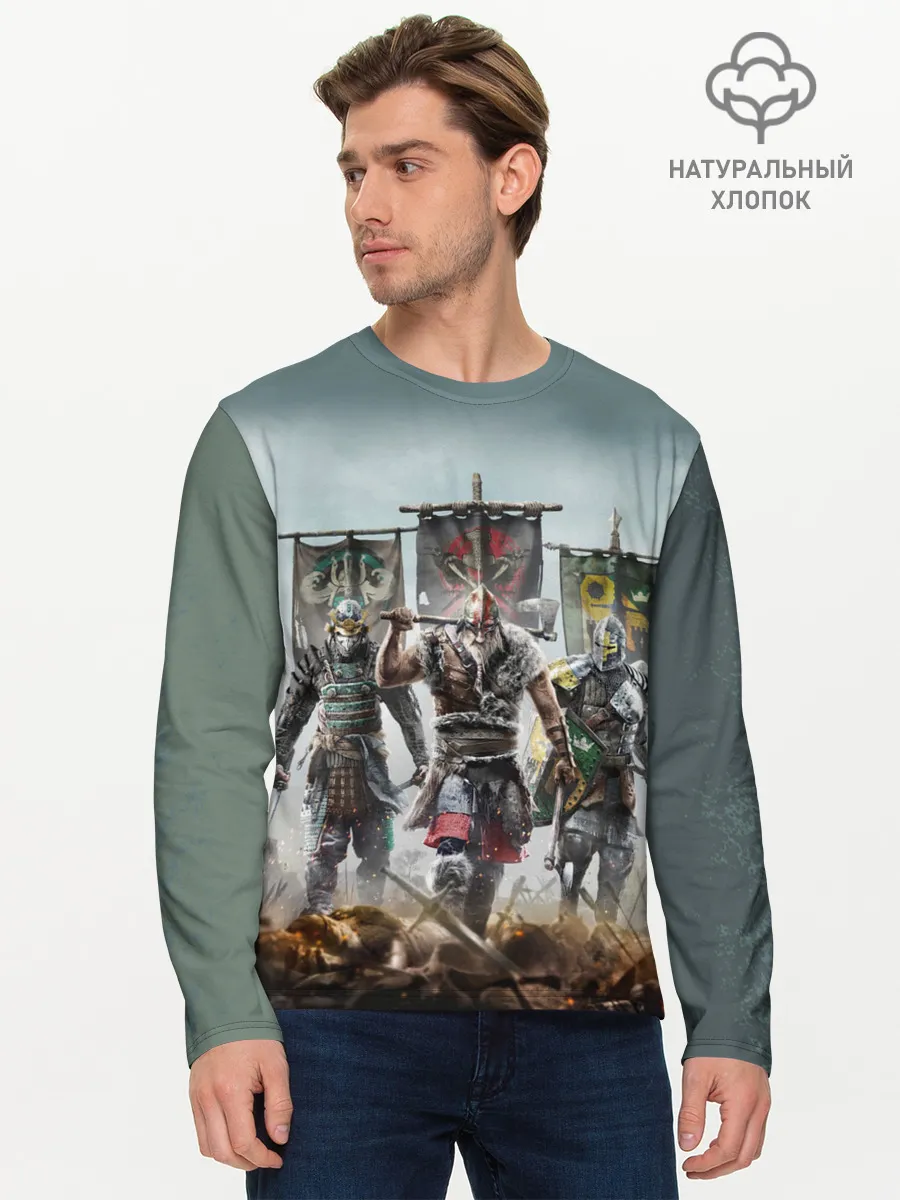Мужской лонгслив базовый / For Honor
