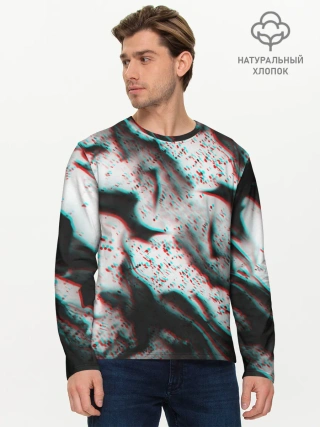 Мужской лонгслив базовый / ОГОНЬ ГЛИТЧ