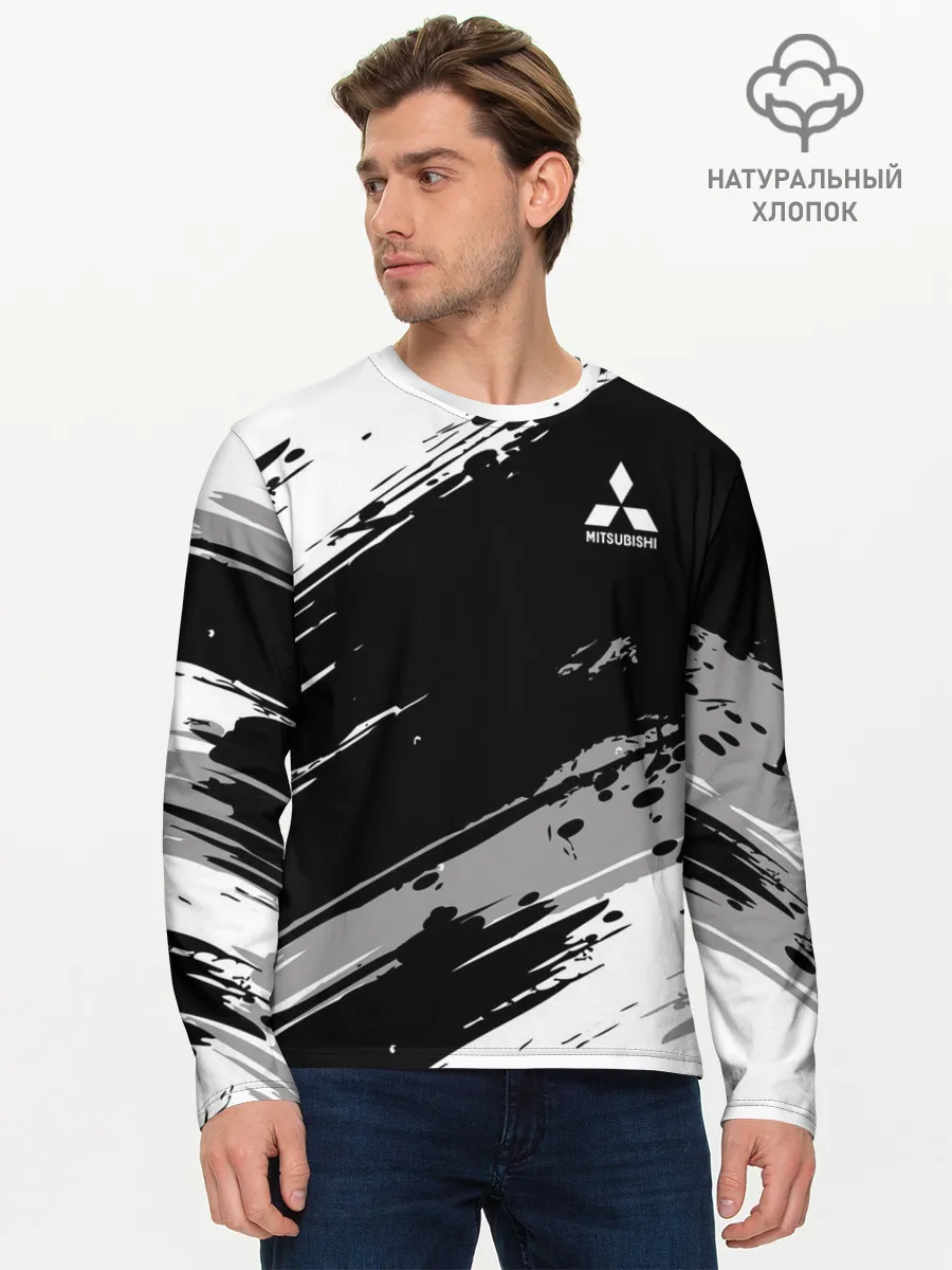 Мужской лонгслив базовый / Mitsubishi