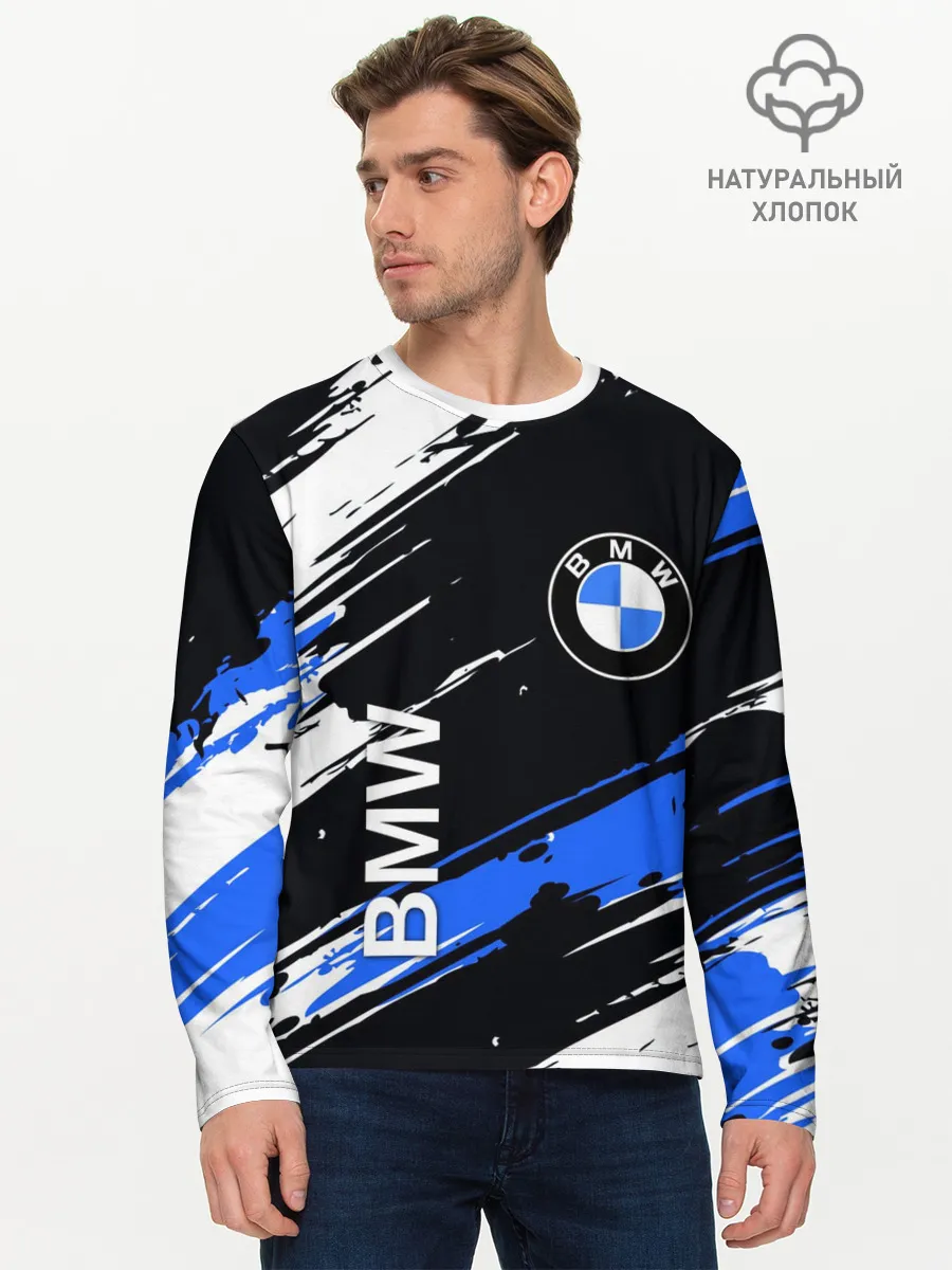 Мужской лонгслив базовый / BMW