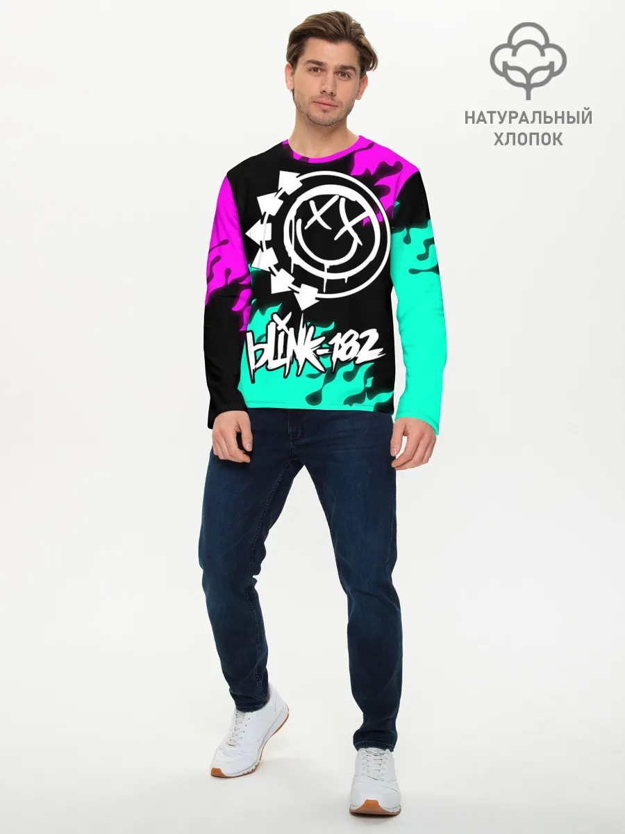 Мужской лонгслив базовый / Blink-182