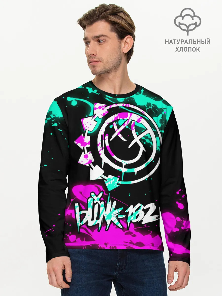 Мужской лонгслив базовый / Blink-182