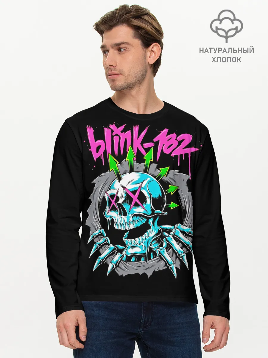 Мужской лонгслив базовый / Blink-182
