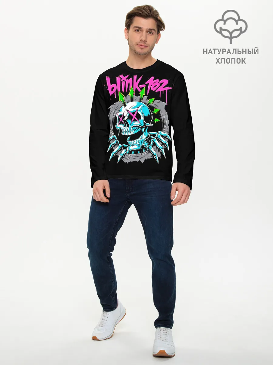 Мужской лонгслив базовый / Blink-182