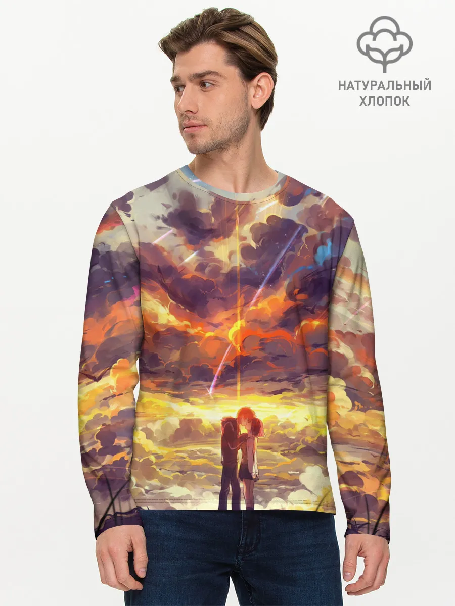 Мужской лонгслив базовый / Кимино Аниме