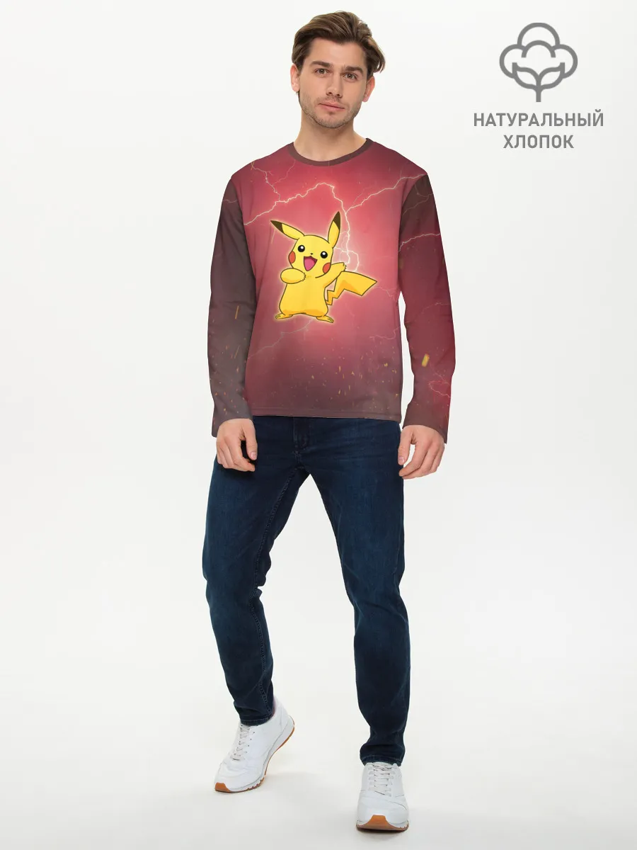 Мужской лонгслив базовый / Pokemon