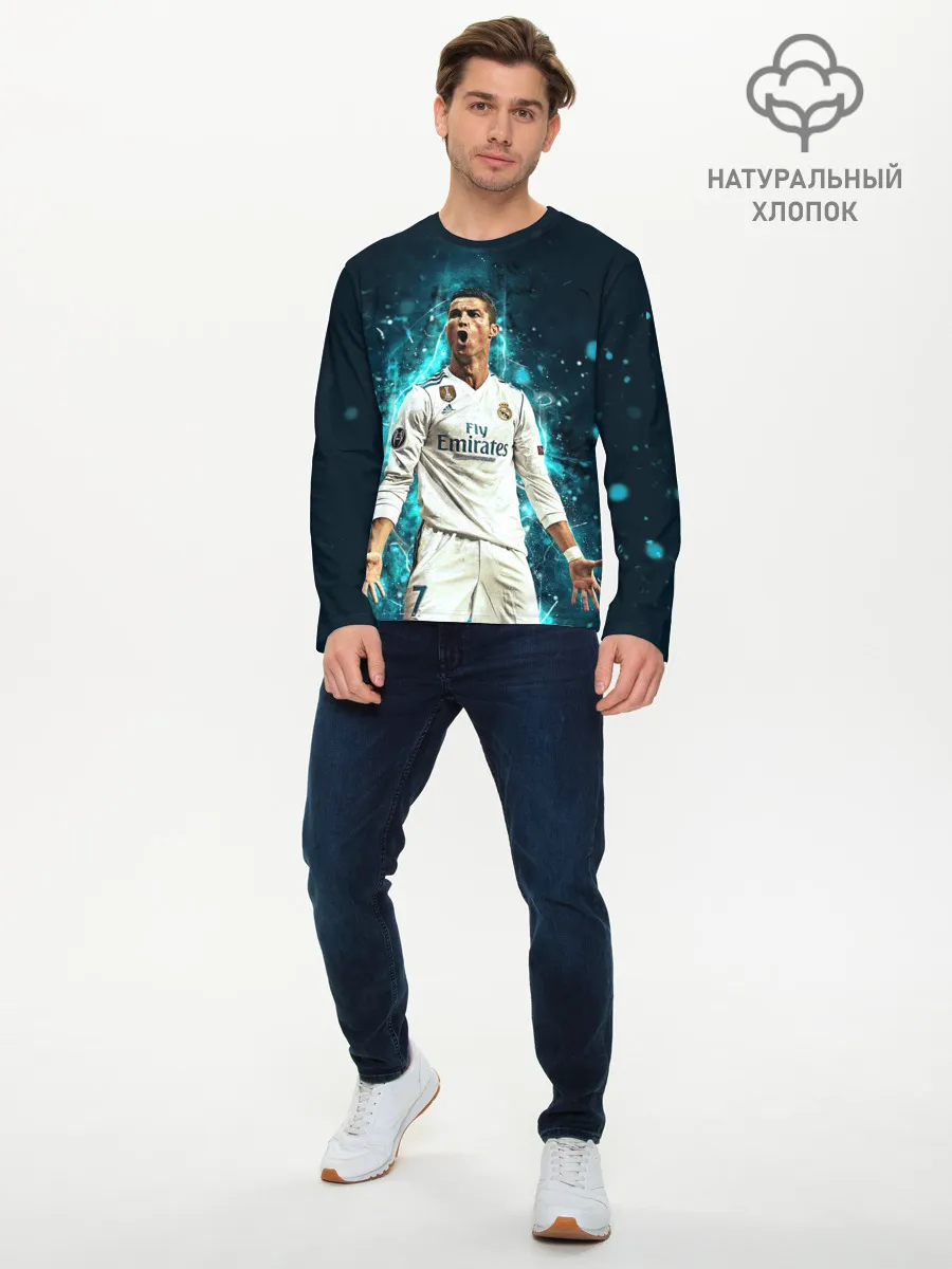 Мужской лонгслив базовый / Роналдо