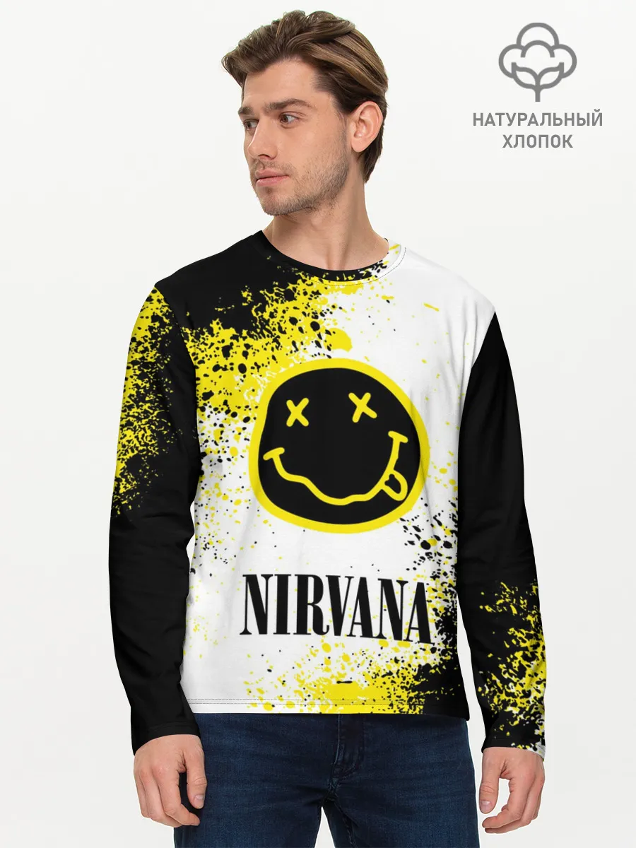 Мужской лонгслив базовый / NIRVANA