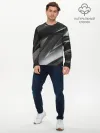 Мужской лонгслив базовый / GEOMETRY STRIPES GLITCH