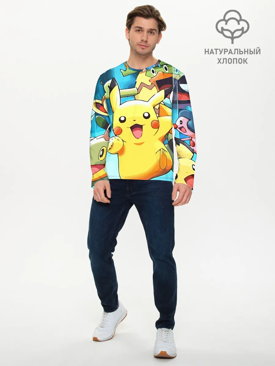 Мужской лонгслив базовый / Pokrmons