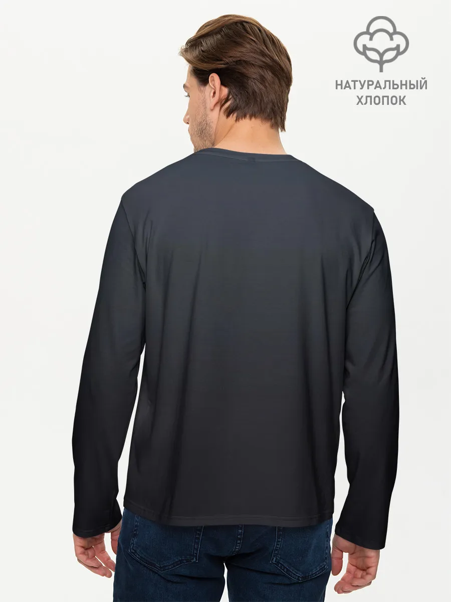 Мужской лонгслив базовый / Тихиро падает