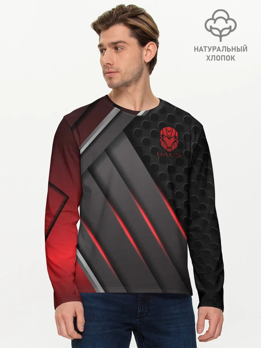 Мужской лонгслив базовый / Halo