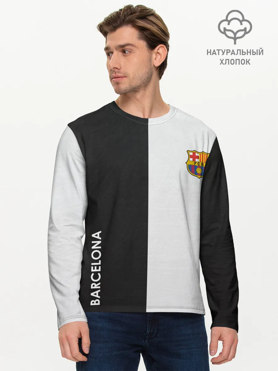 Мужской лонгслив базовый / Barcelona