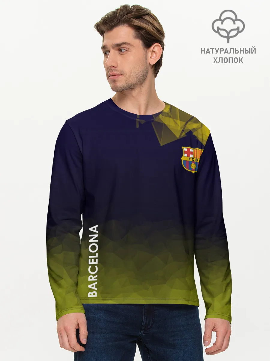 Мужской лонгслив базовый / Barcelona