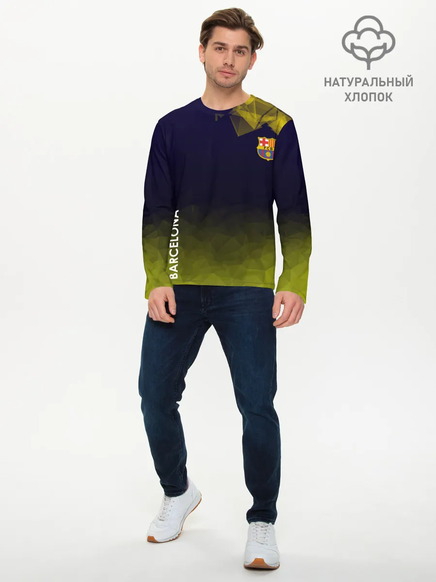Мужской лонгслив базовый / Barcelona