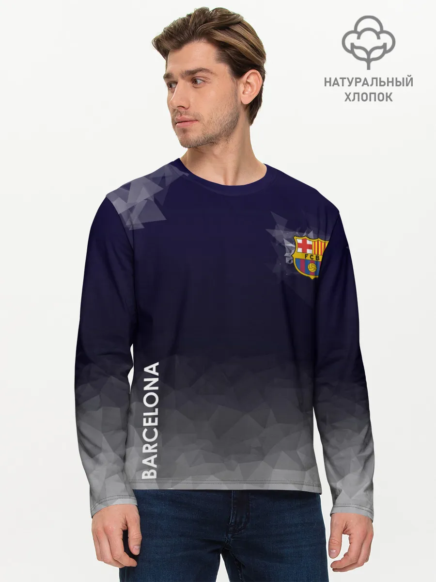 Мужской лонгслив базовый / Barcelona