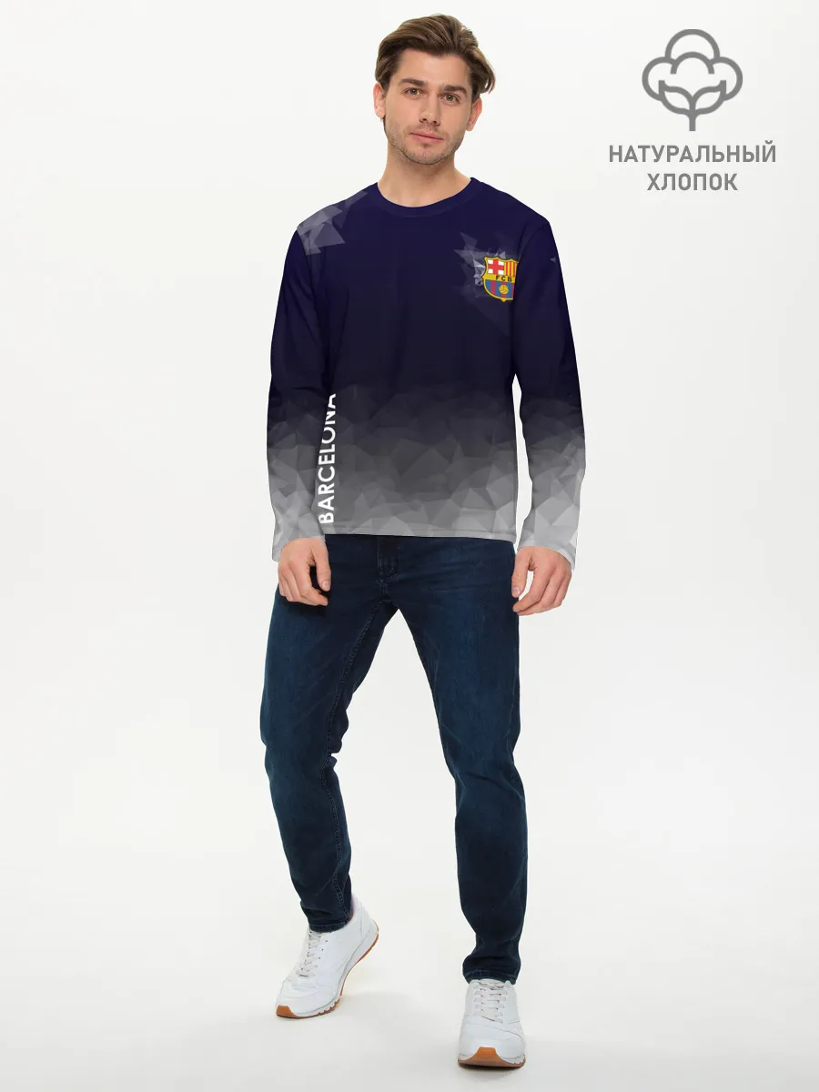 Мужской лонгслив базовый / Barcelona