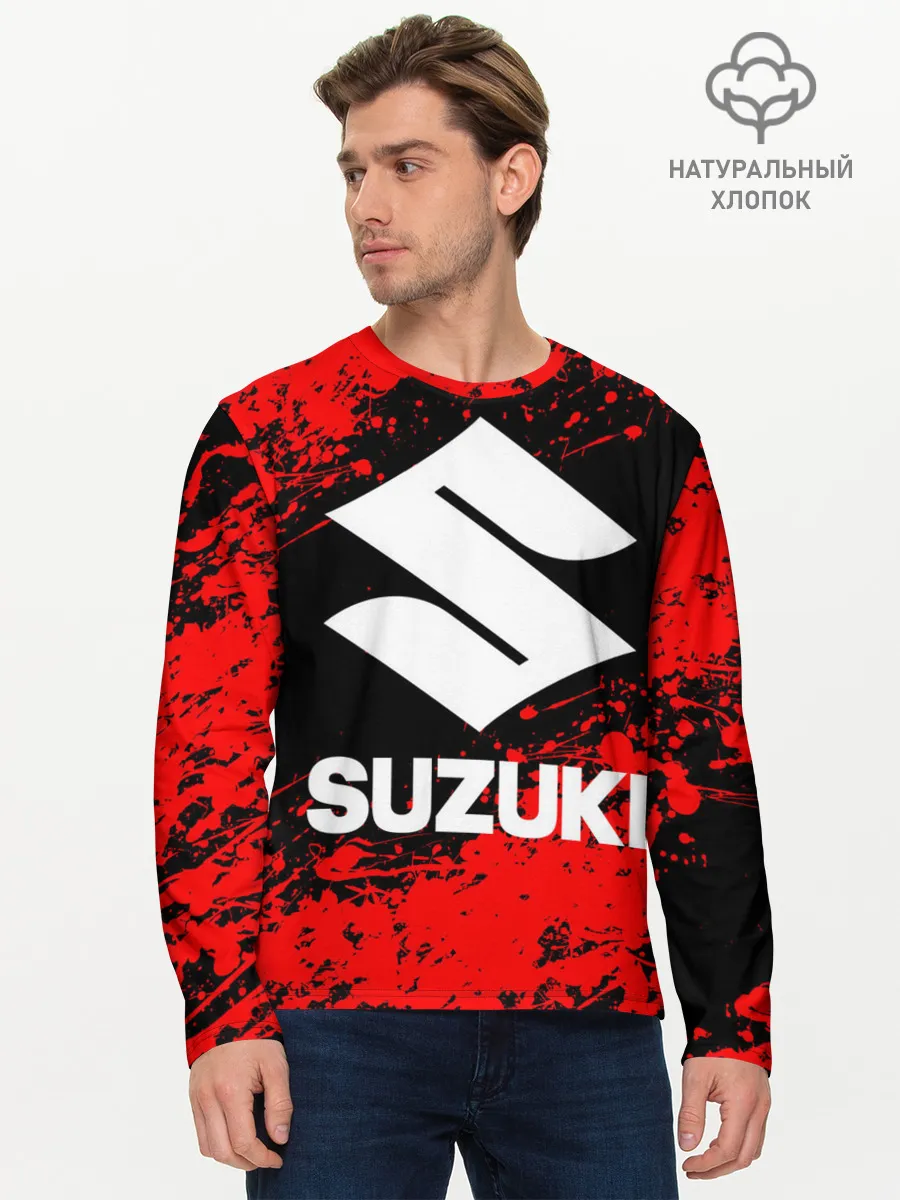 Мужской лонгслив базовый / SUZUKI