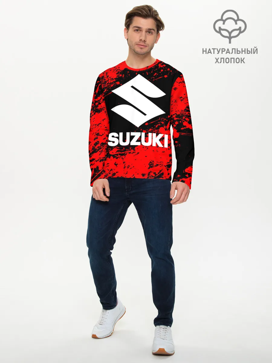 Мужской лонгслив базовый / SUZUKI