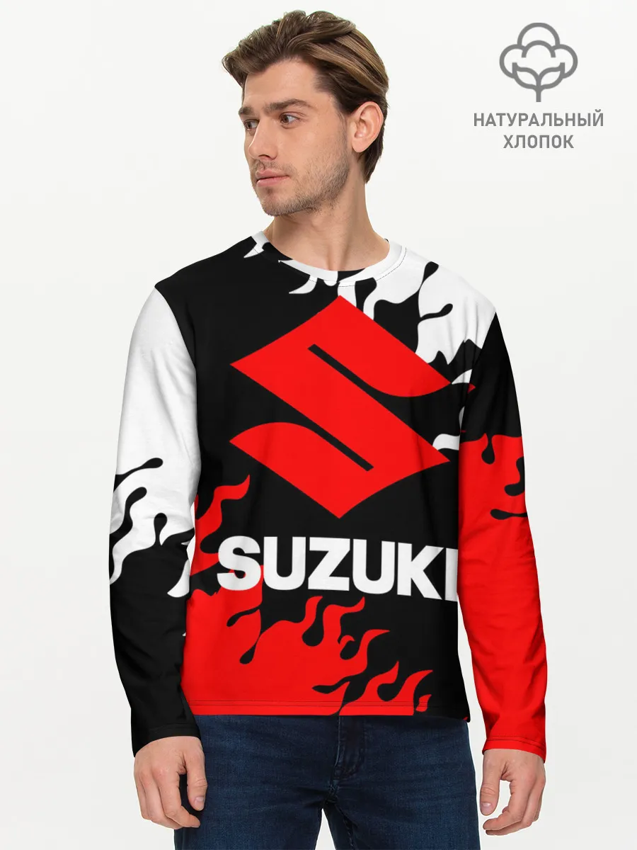 Мужской лонгслив базовый / SUZUKI
