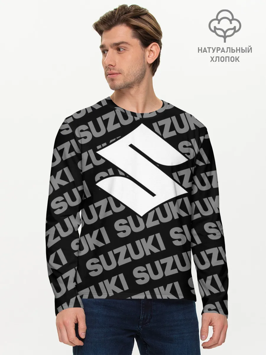 Мужской лонгслив базовый / SUZUKI