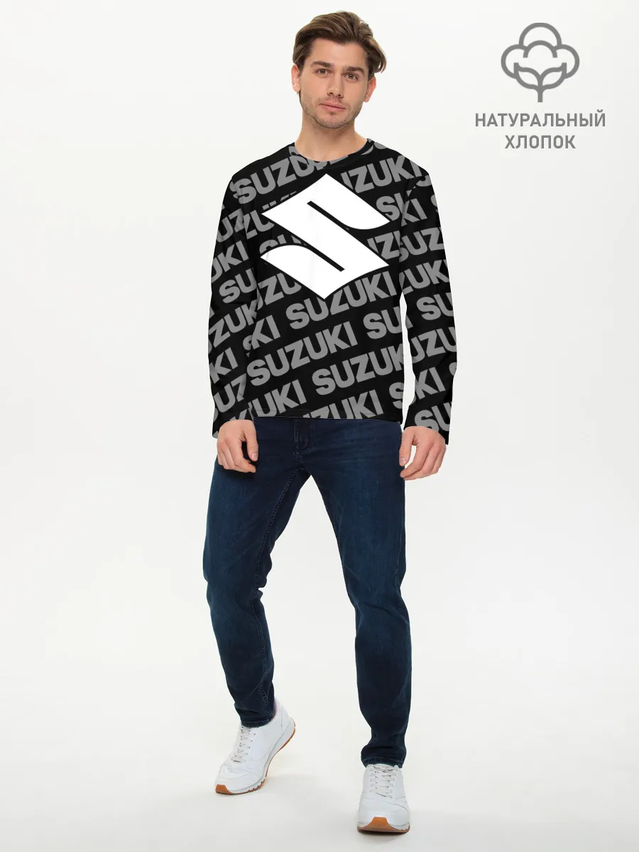 Мужской лонгслив базовый / SUZUKI