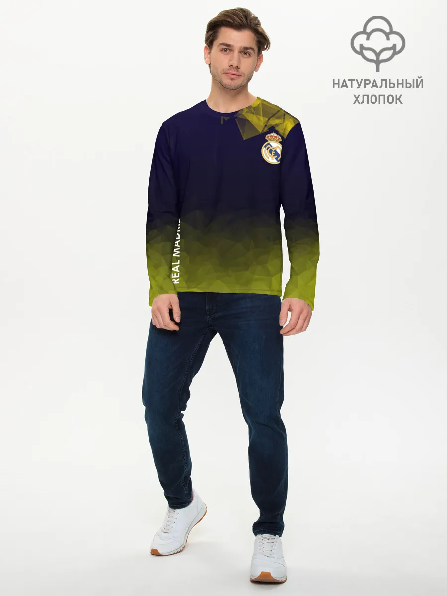 Мужской лонгслив базовый / Real Madrid