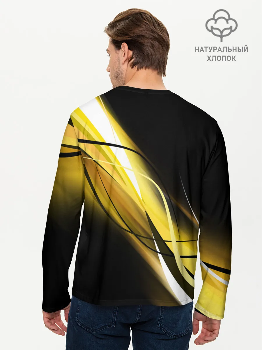 Мужской лонгслив базовый / GEOMETRY STRIPES