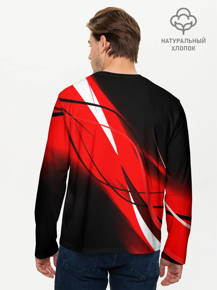 Мужской лонгслив базовый / KIMETSU NO YAIBA абстракция