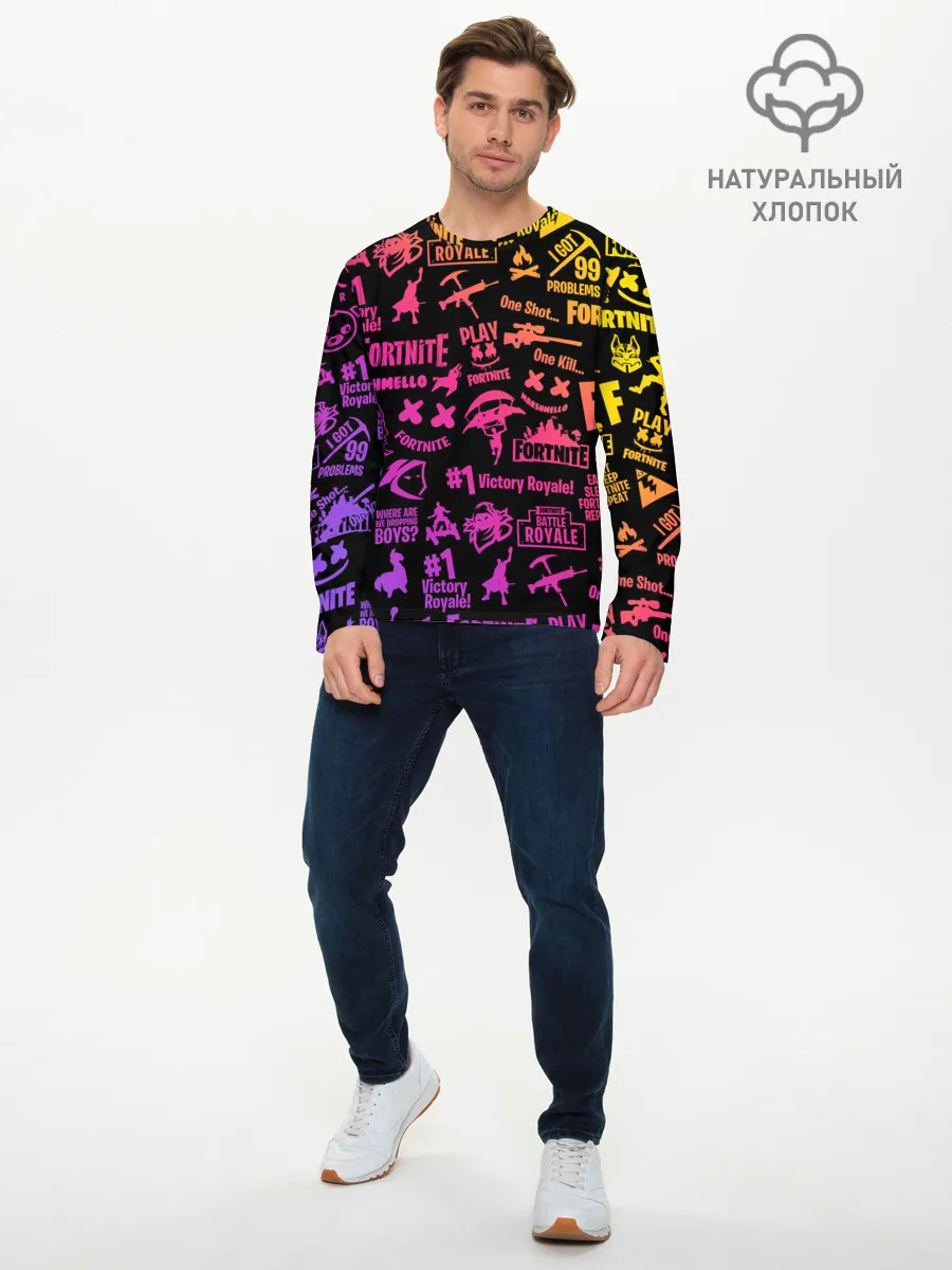 Мужской лонгслив базовый / FORTNITE PARTY EVENT / ФОРТНАЙТ