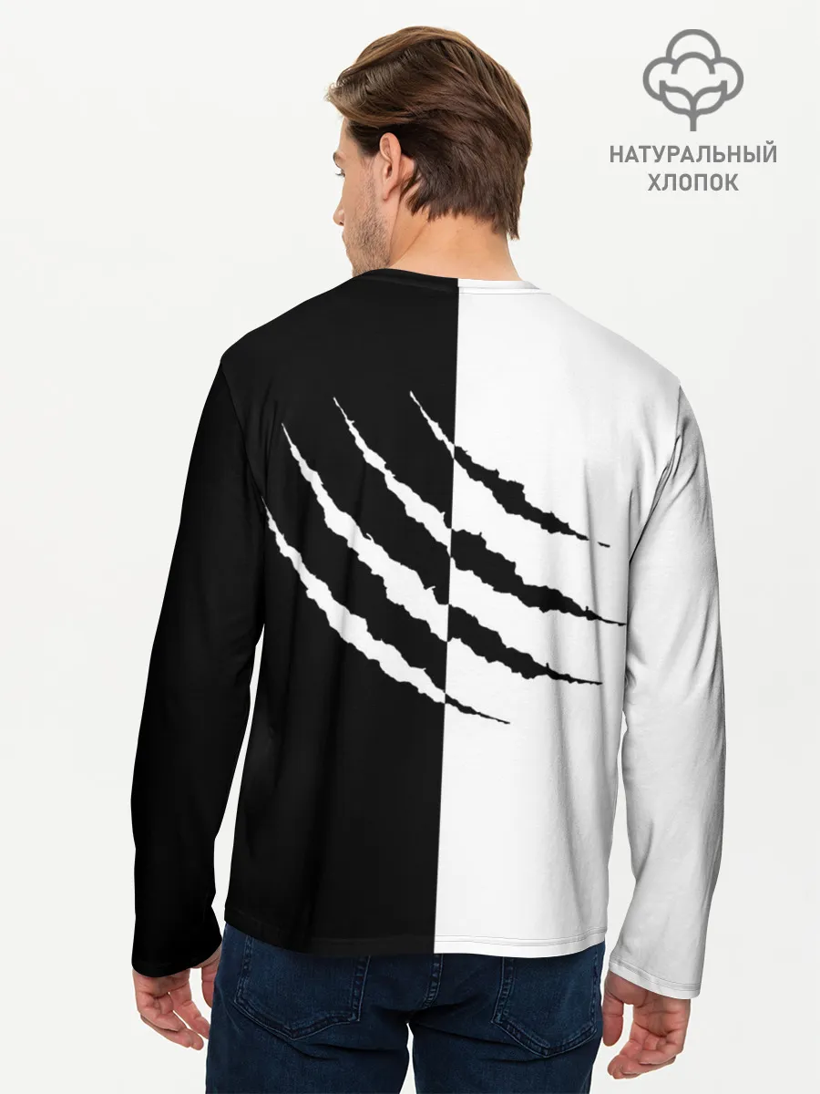 Мужской лонгслив базовый / След зверя