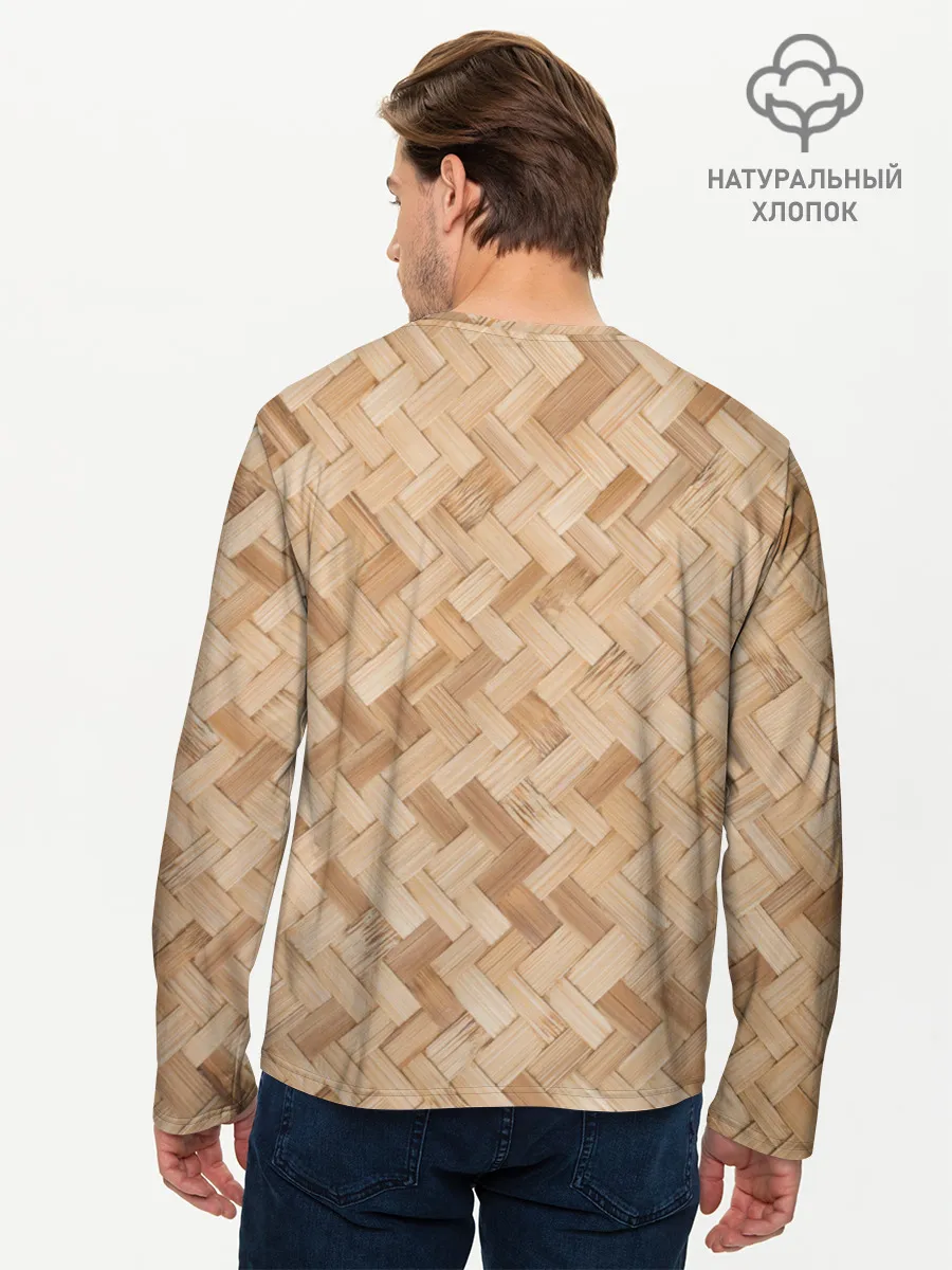 Мужской лонгслив базовый / Паркет