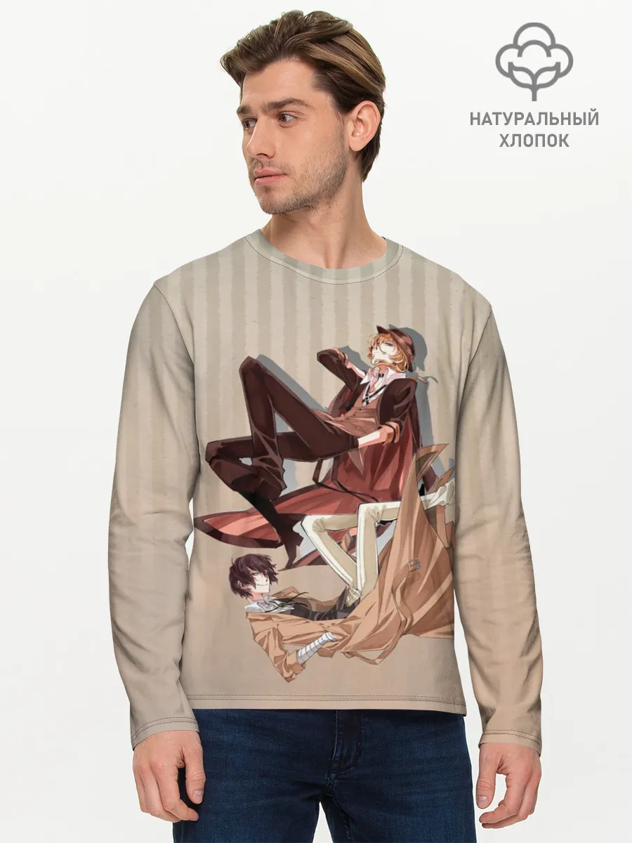 Мужской лонгслив базовый / Дазай и ЧУя