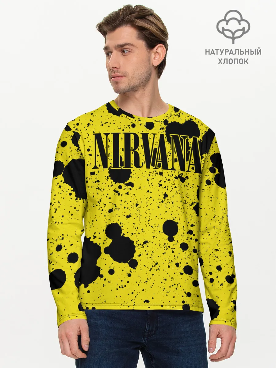 Мужской лонгслив базовый / Nirvana