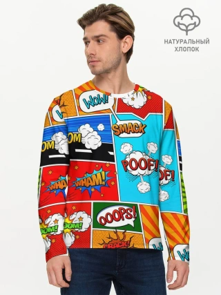 Мужской лонгслив базовый / COMICS ART