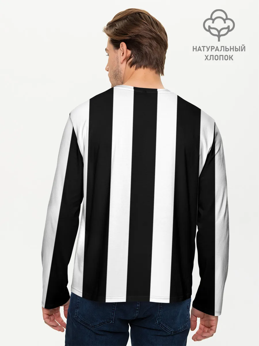 Мужской лонгслив базовый / Полоска