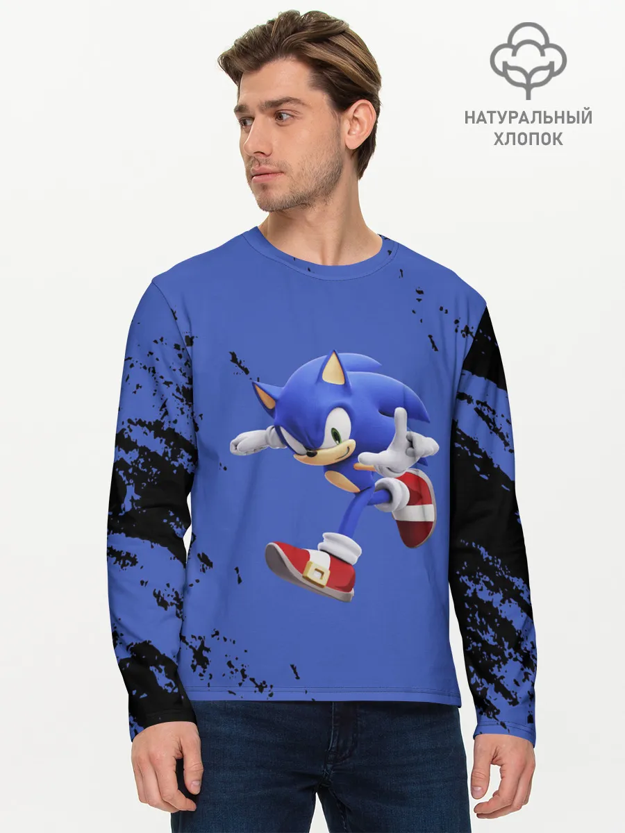 Мужской лонгслив базовый / sonic